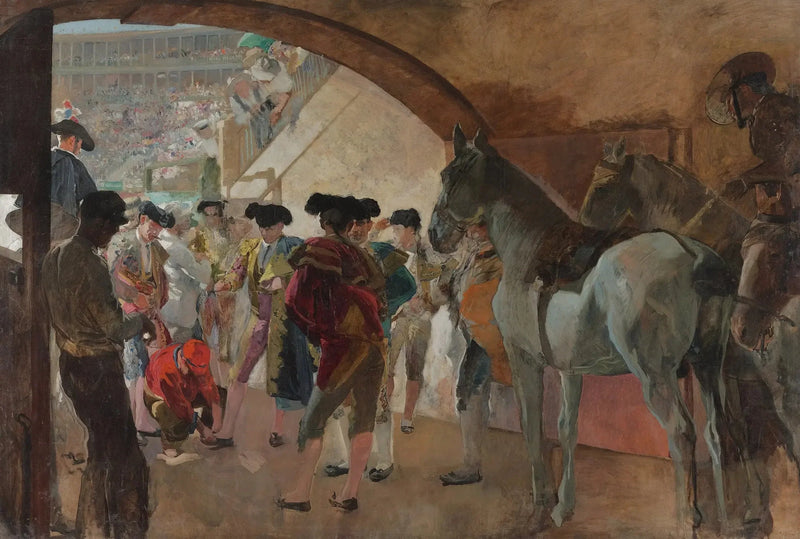 ก่อนการต่อสู้วัว - Joaquín Sorolla