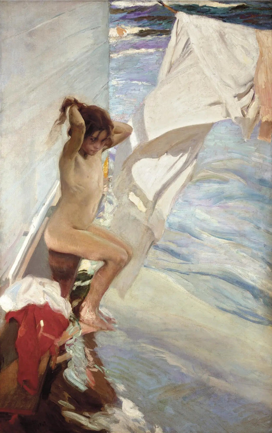 ก่อนอาบน้ำ - Joaquín Sorolla