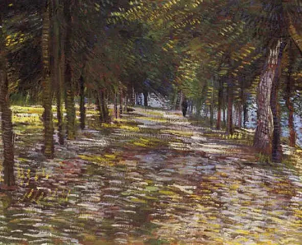 L’Avenue du parc Voyer-d’Argenson à Asnières F277 de Vincent van Gogh