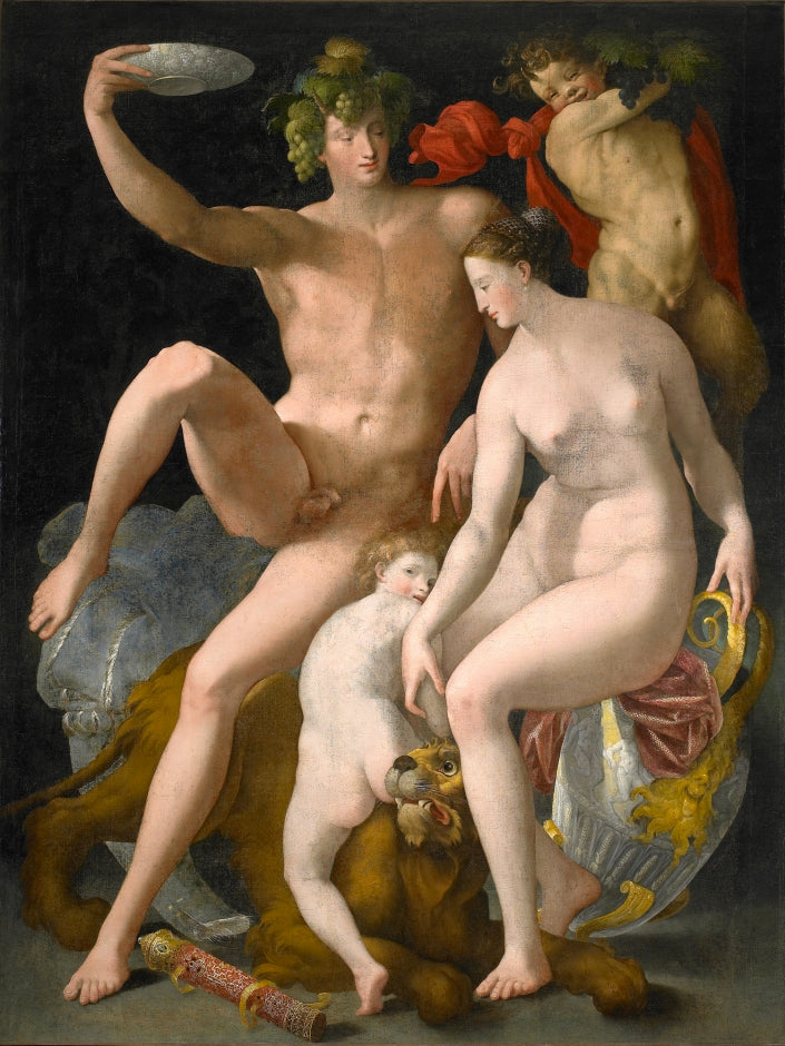 แบคคัส, วีนัส และความรัก - Rosso Fiorentino