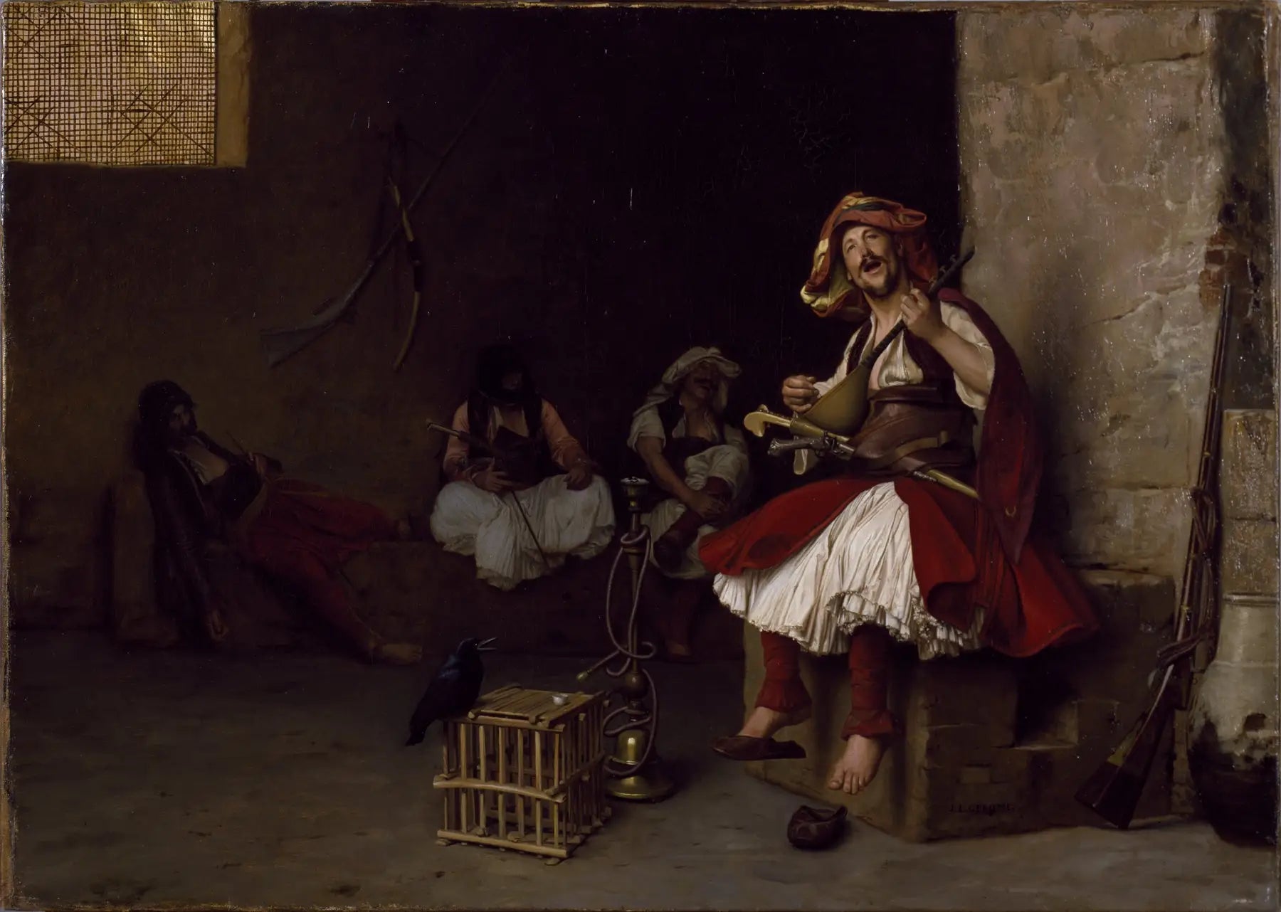 Bachi-bouzouk chantant - Jean-Léon Gérôme image 1 reproduction de peinture à l’huile
