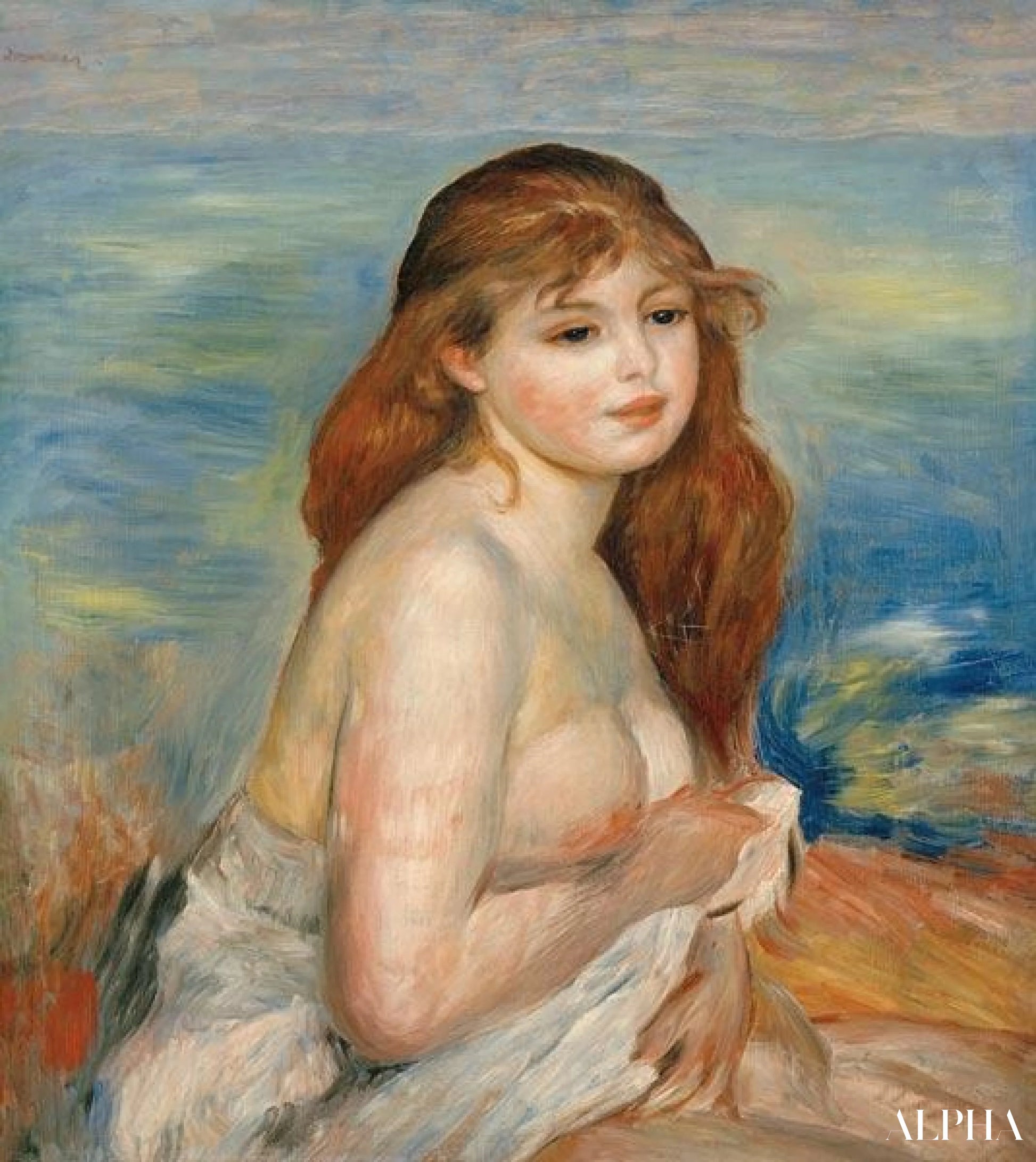 Bather 1884 - Pierre-Auguste Renoir - High-end reproductions of paintings and artworks