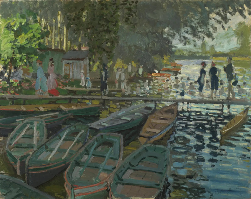 นักอาบน้ำที่เกรนูเยร์ - Claude Monet