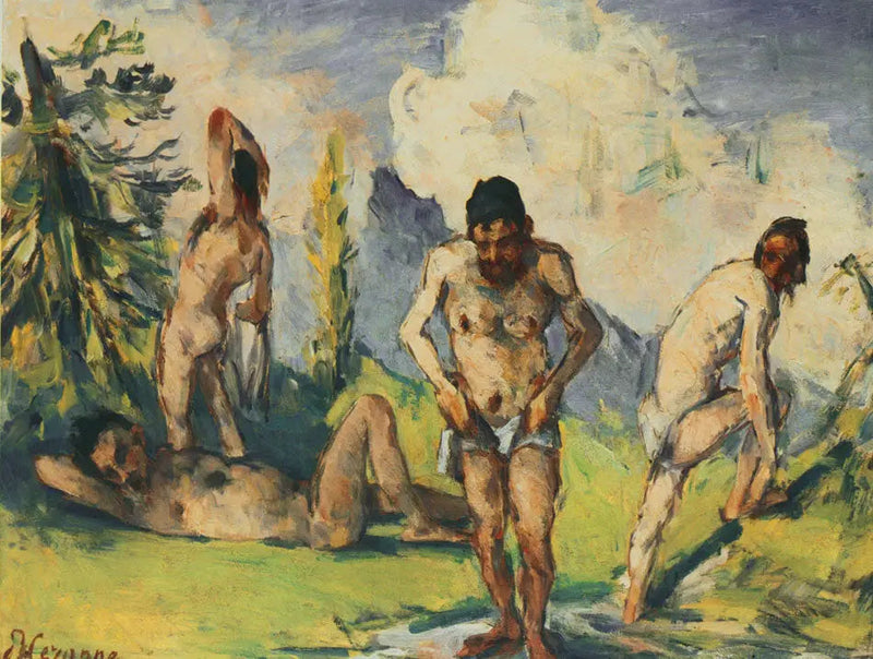 นักอาบน้ำพักผ่อน - Paul Cézanne