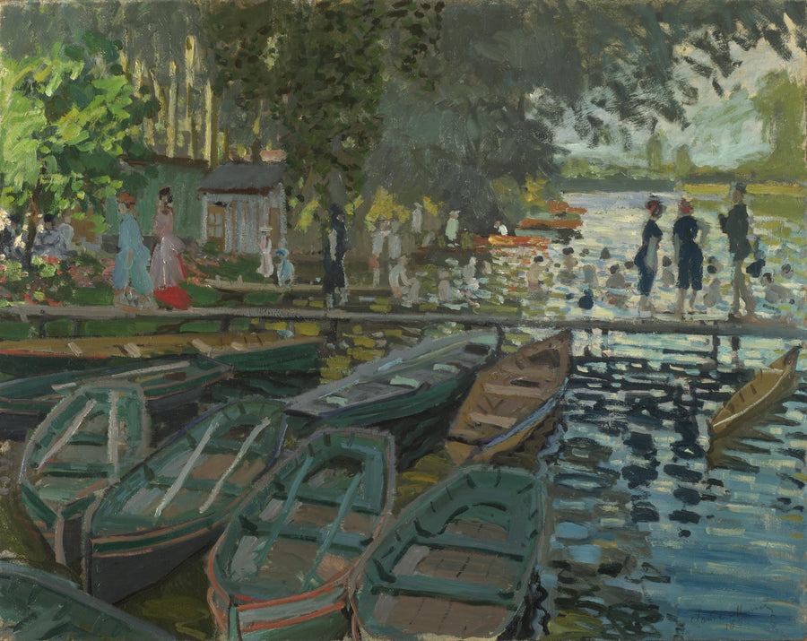 นักอาบน้ําใน La Grenouillère W135 - Claude Monet