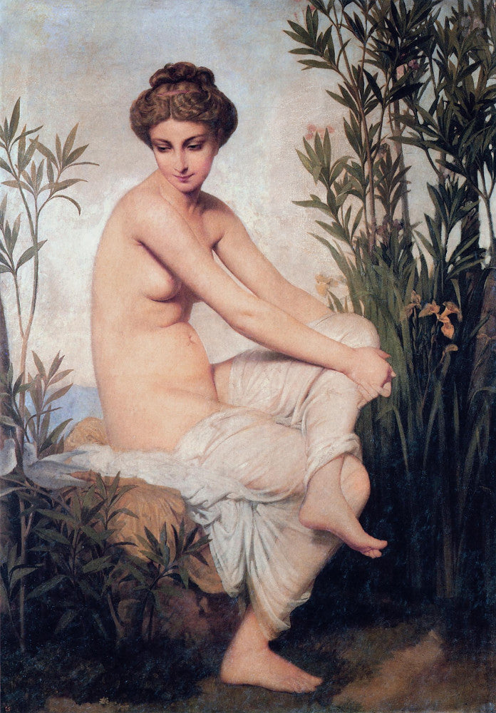 Baigneuse antique - Amaury-Duval image 1 reproduction artisanale de tableau
