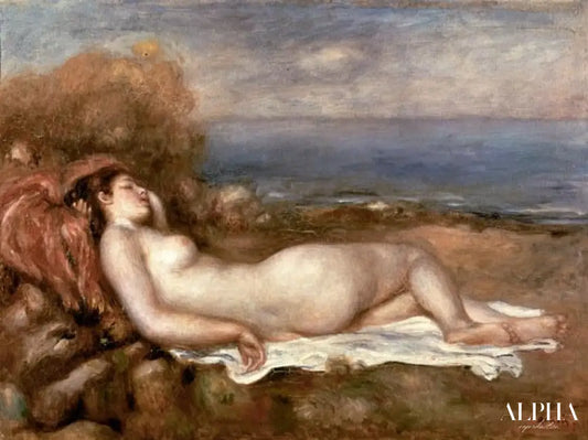 Baigneuse chouchee au bord - Pierre-Auguste Renoir - Reproductions de tableaux et peintures haut de gamme