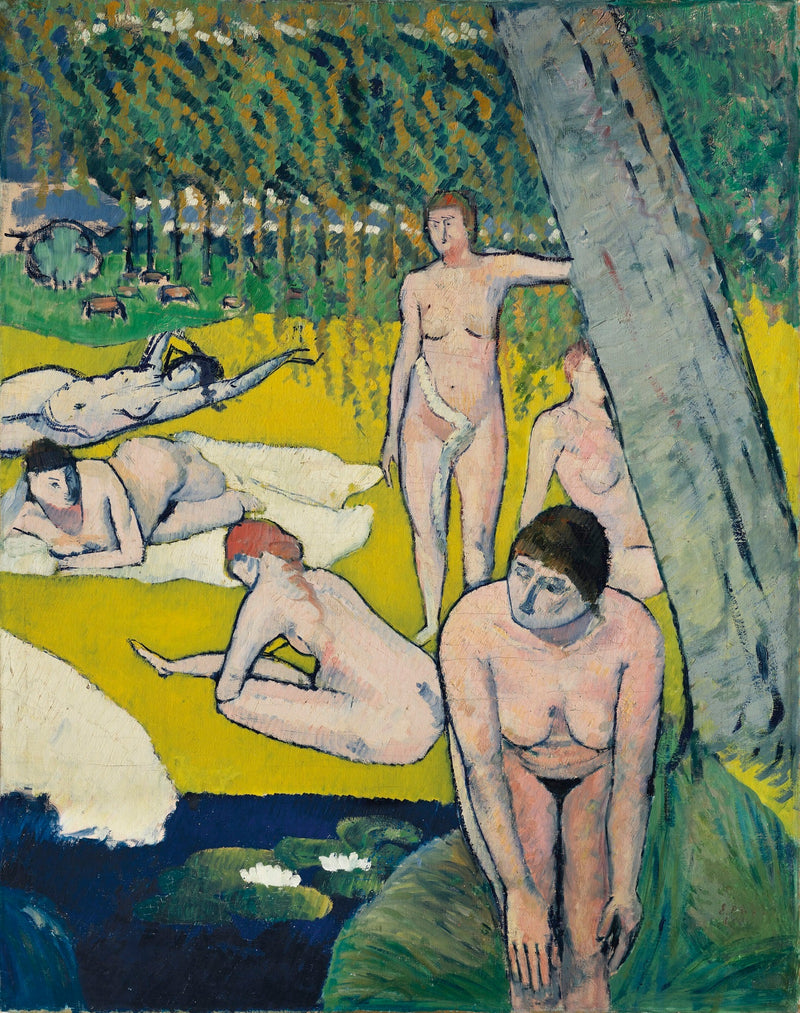 ผู้หญิงอาบน้ำในบัวสาย - Émile Bernard