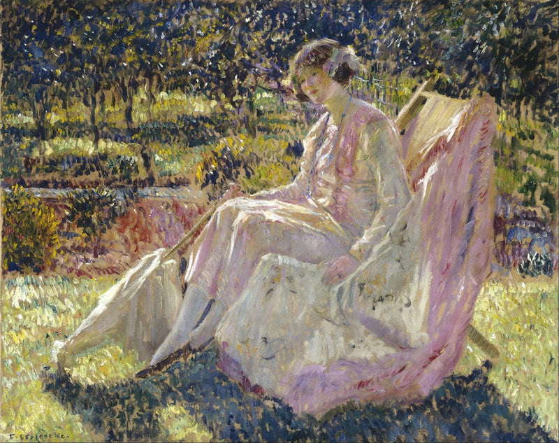 เก้าอี้อาบแดด - Frederick Carl Frieseke
