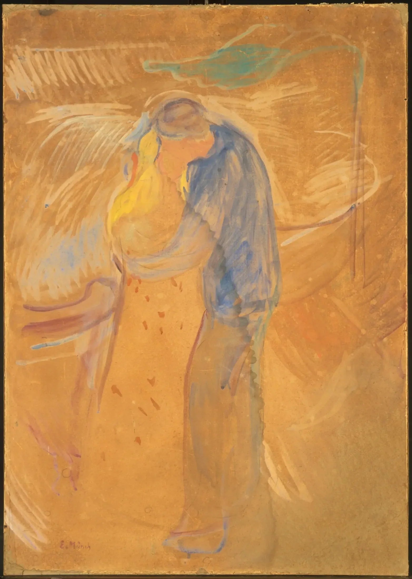 Baiser - Edvard Munch image 1 copie de tableau peinte à la main
