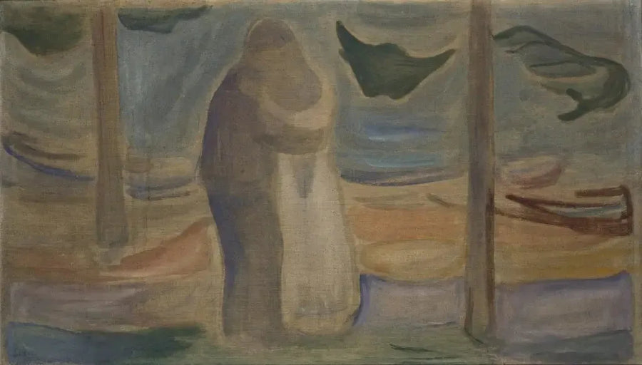 จูบบนชายหาด (Frise Reinhardt) - Edvard Munch
