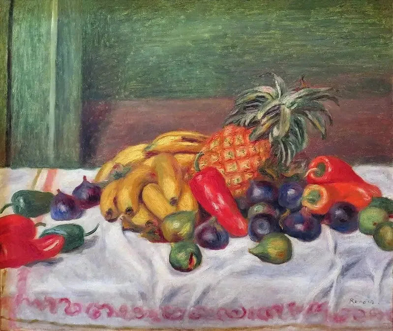 Bananes et ananas - Pierre-Auguste Renoir image 1 copie de tableau peinte à la main