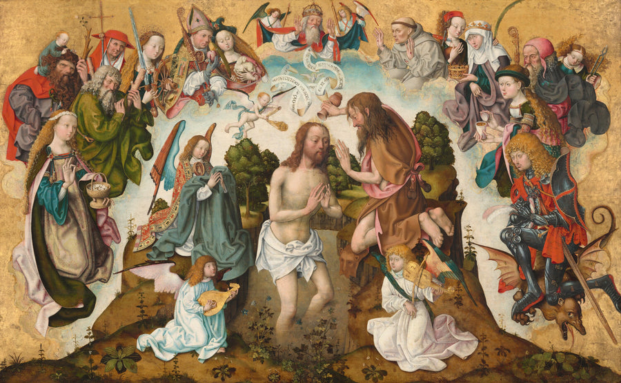 Le baptême du Christ - Master of the Saint Bartholomew Altar