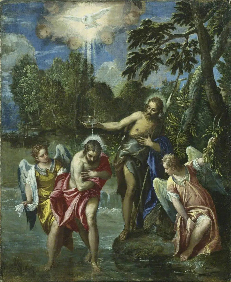 Baptême du Christ - Paul Véronèse
การรับบัพติศมาแห่งพระคริสต์ - พอล เวอโรเนส
