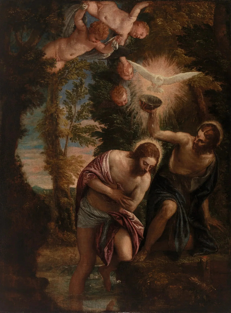 Baptême du Christ - Paul Véronèse
การรับบัพติศมาแห่งพระคริสต์ - พอล เวอโรเนส