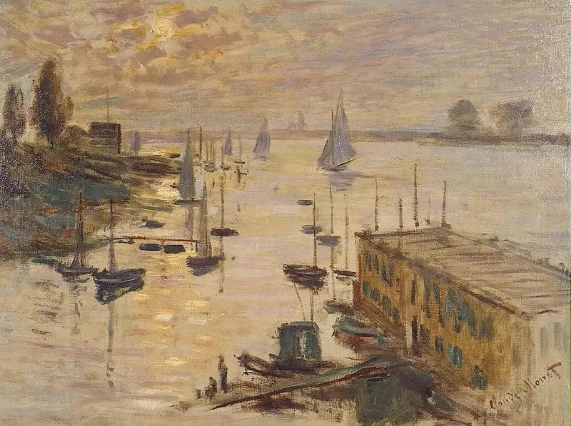 Argenteuil Basin มองจากสะพานถนน W334 - Claude Monet