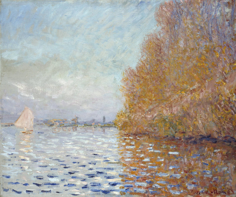 Argenteuil Basin พร้อมเรือใบ W331 - Claude Monet