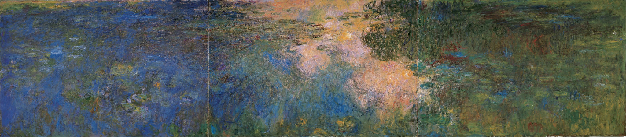 Le Bassin aux nymphéas, triptyque de Claude Monet, vers 1917–1920 – Fondation Beyeler W1968–1970