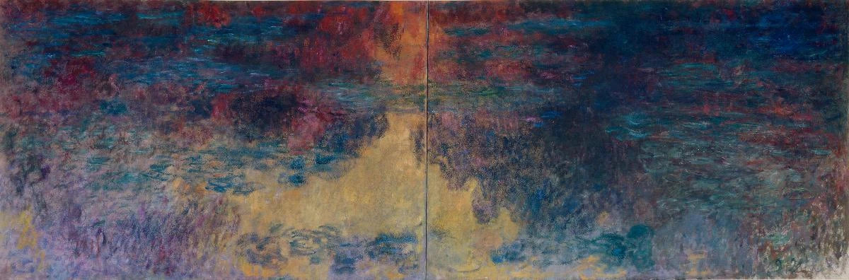Le Bassin aux nymphéas, le soir de Claude Monet, 1914–1922 – Kunsthaus Zürich 1952/0064, W1964–1965