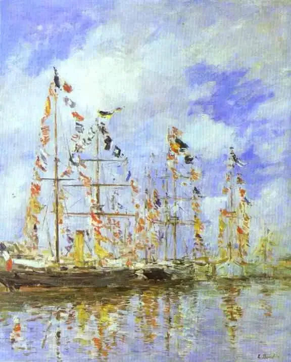 ท่าเรือยอชท์ที่ทรูวิลล์-โดวิลล์ - ยูจีน บูดิน