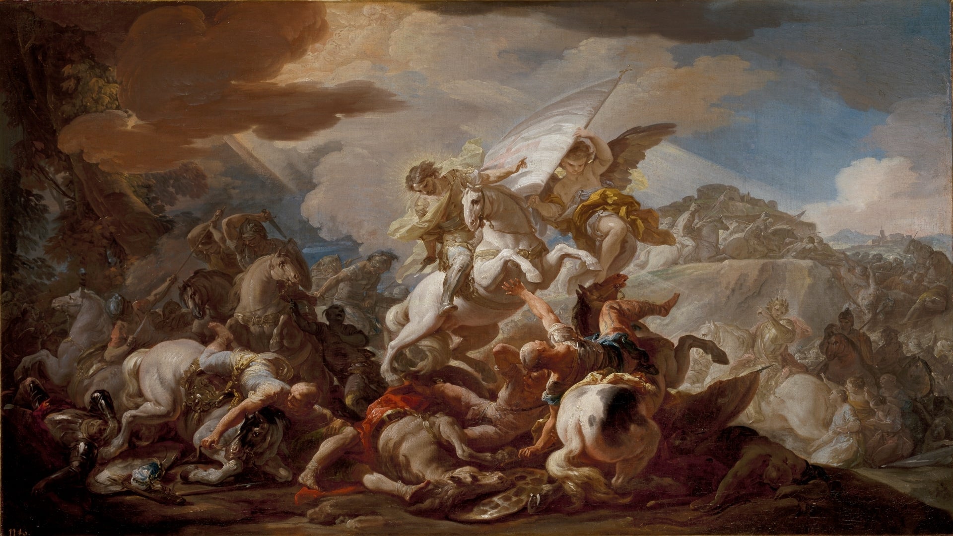 Bataille de Clavijo - Corrado Giaquinto - Alpha Reproduction