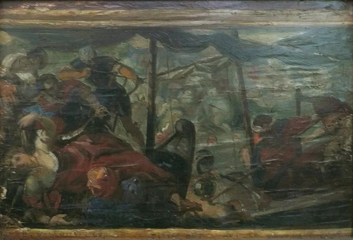 Bataille de Lépante - Copie du Tintoret - Eliseu Visconti