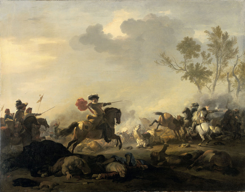 Bataille équestre - Jan Van Huchtenburg