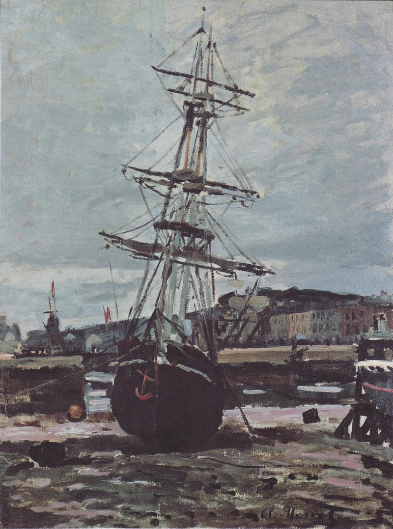 เรือเกยตื้นที่เฟกอง - Claude Monet