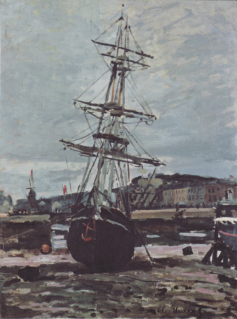 เรือเกยตื้นที่ Fécamp W118 - Claude Monet