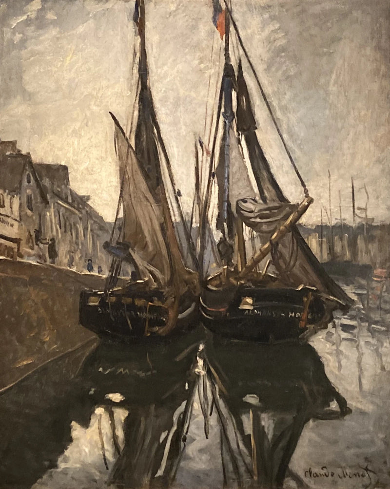 เรือประมงใน Honfleur W116 - Claude Monet