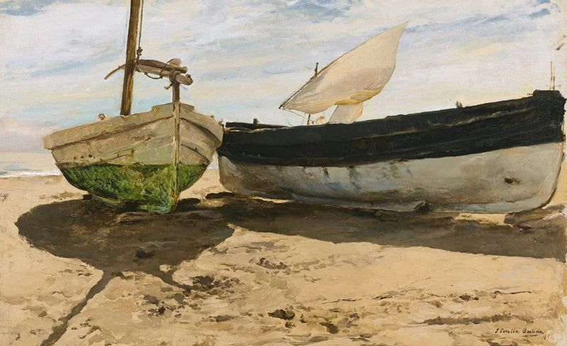 เรือประมงบนชายหาด, วาเลนเซีย - Joaquín Sorolla