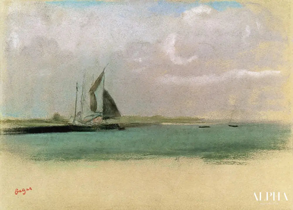 Bateaux de pêcheurs rentrant au port - Edgar Degas - Reproductions de tableaux et peintures haut de gamme