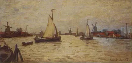 เรือในฮอลแลนด์ใกล้ Zaandam - Claude Monet
