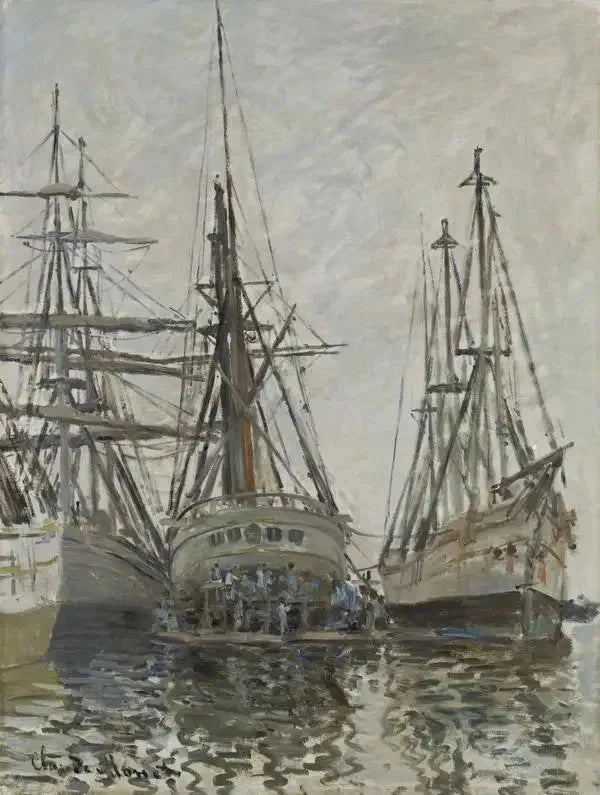 เรือในท่าเรือ W260 - Claude Monet