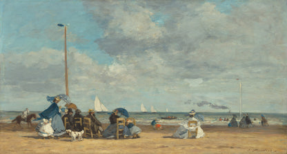 🌊 ชายหาดที่ตรูวิลล์ – Eugène Boudin (ทศวรรษ 1860)