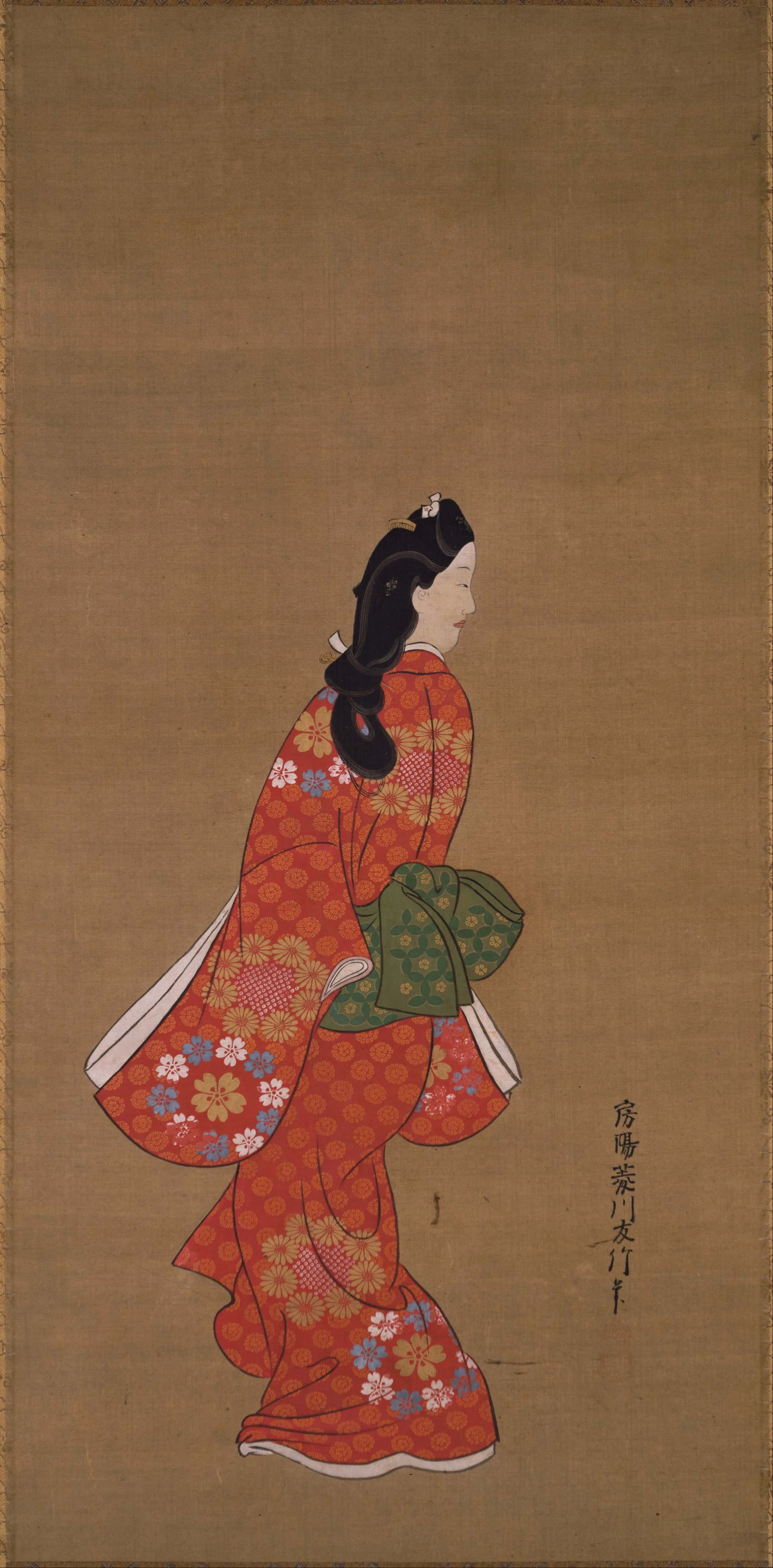 Beauté se retournant, Hishikawa Moronobu, 1690
