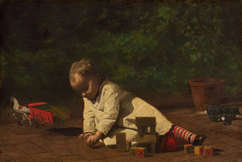 Bébé en jeu - Thomas Eakins