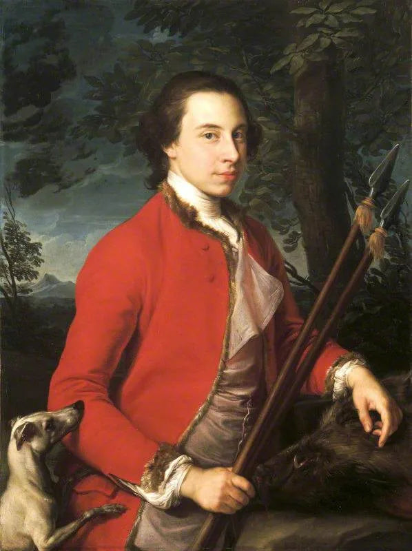 เบจามิน เลธีอูลิเยร์ MP (1728/9-1797), พร้อมหอกสองอันสำหรับหมูป่า - ปอมเปโอ บาโตนี