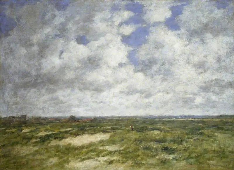 Berck, ทิวทัศน์ที่มีเมฆ - Eugène Boudin