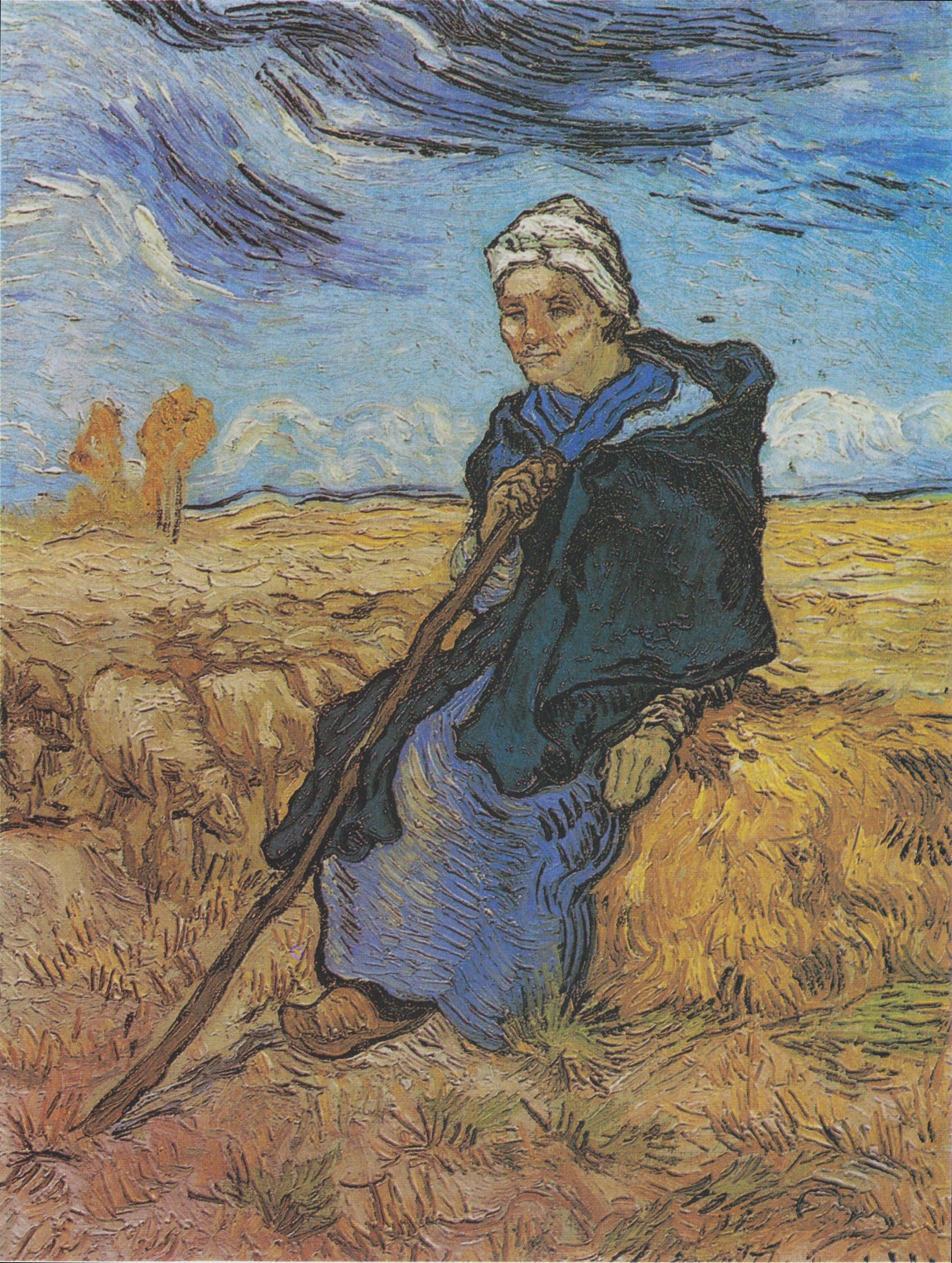 La Bergère d’après Millet de Vincent van Gogh, F699 JH1838, Tel Aviv Museum of Art
