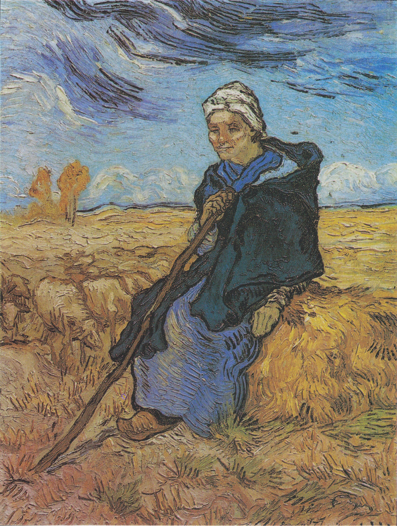 Bergère, La (ตามแบบของ Millet) - Vincent van Gogh