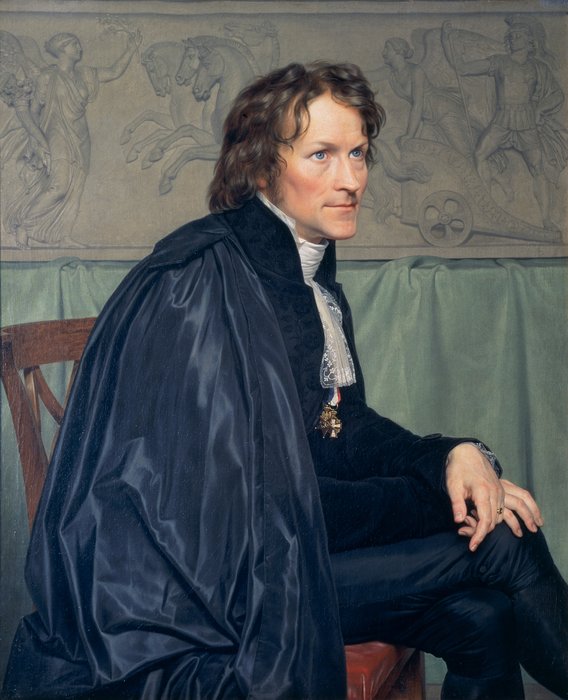 Portrait de Bertel Thorvaldsen - Christoffer Wilhelm Eckersberg