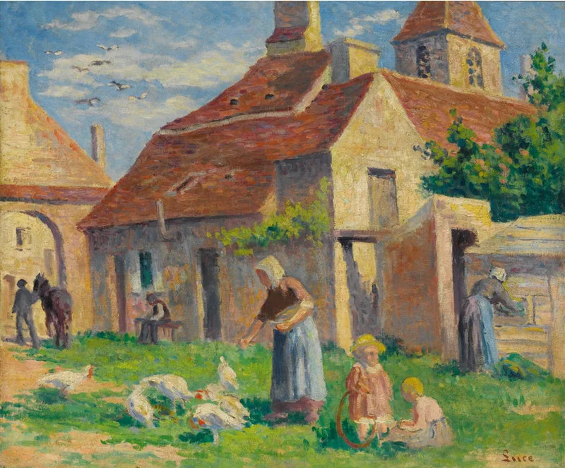 BESSY-SUR-CURE, ต้นกำเนิดของไก่ - Maximilien Luce