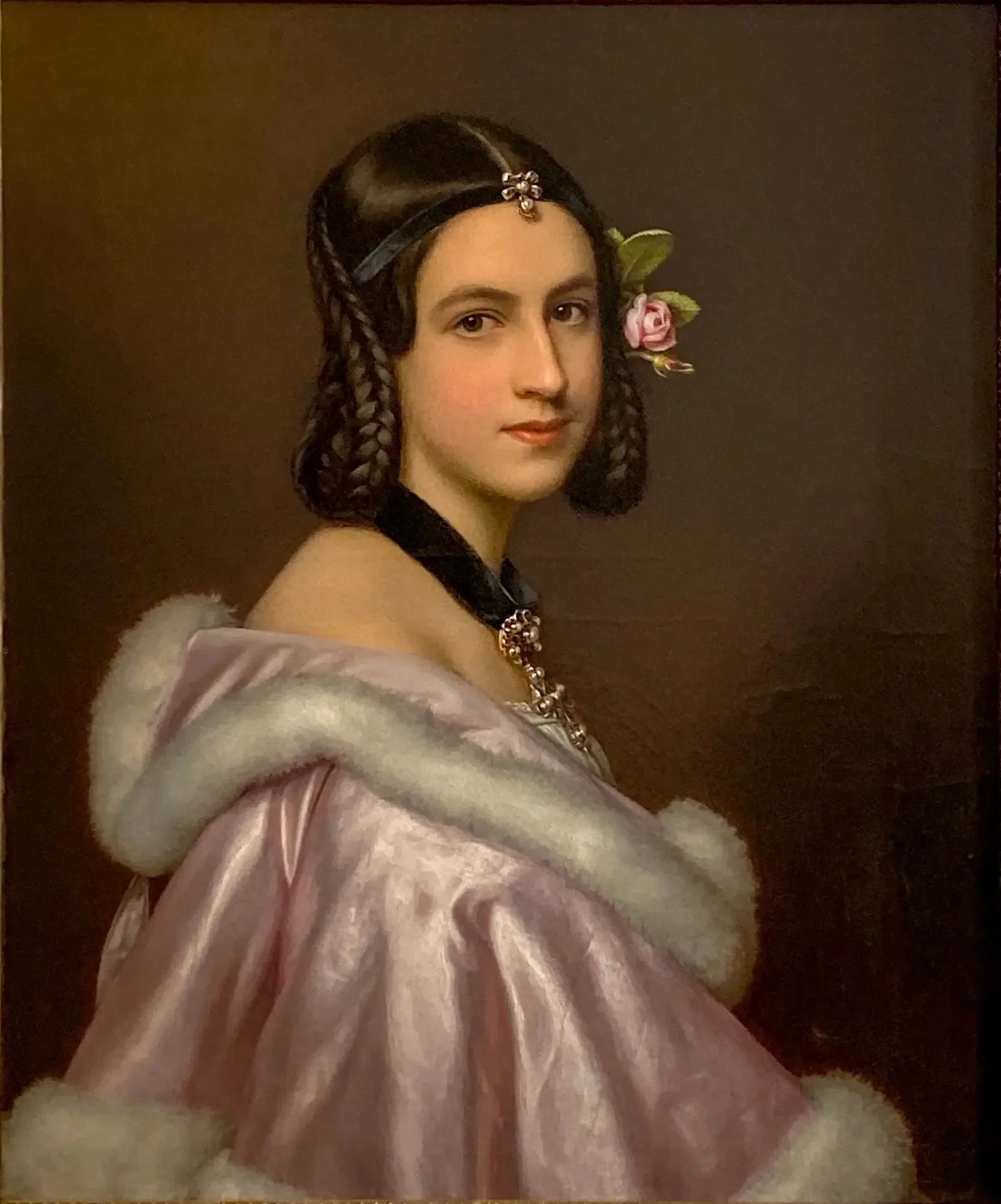 Bildnis der Jane Erskine - Joseph Karl Stieler image 1 copie peinte à la main à l’huile