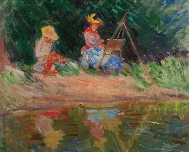 ภาพวาดของ Blanche Monet กับ Suzanne W1149 - Claude Monet