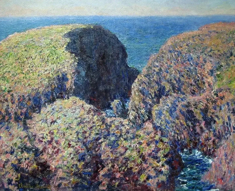 บล็อกหิน Belle-Île W1097 - Claude Monet