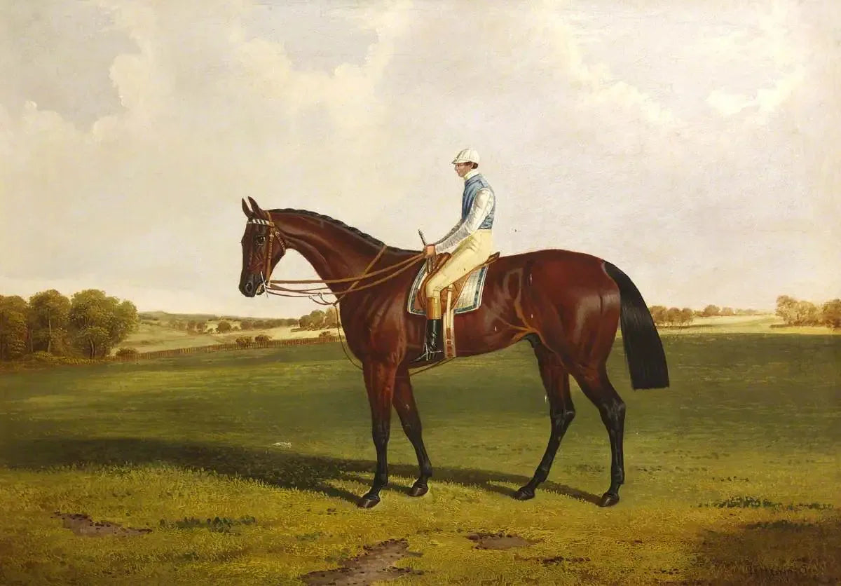 Bloomsbury' avec S. Templeman Up, aux couleurs du propriétaire et entraîneur, W. Ridsdale - John Frederick Herring, Sr. image 1 reproduction de peinture à l’huile