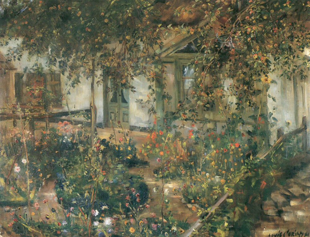 Blühender Bauerngarten - Lovis Corinth image 1 copie peinte à la main à l’huile