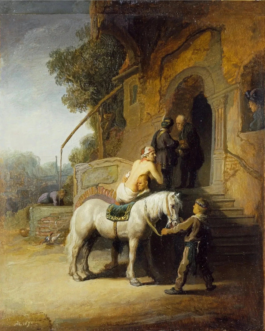 Le Bon Samaritain — Rembrandt, 1630, Wallace Collection
