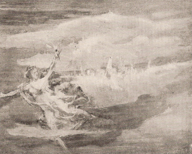 Bonus de guerre - Esboço para cartaz - Eliseu Visconti image 1 reproduction artisanale de tableau